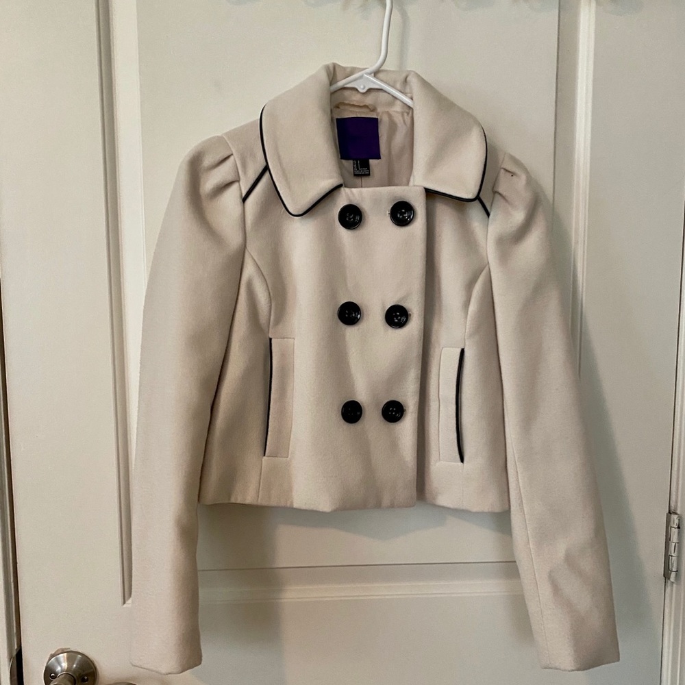 White pea coat